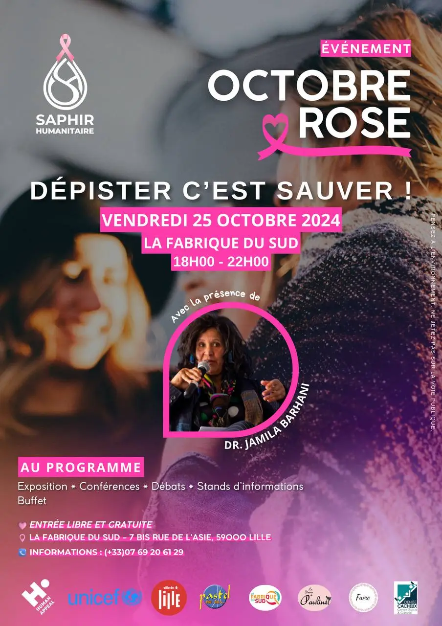 Affiche de l'événement octobre rose 2024